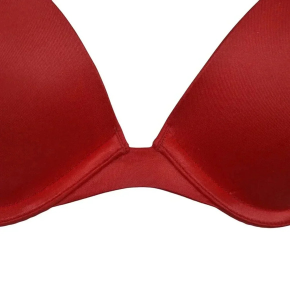 Victoria's Secret Very Sexy Push Up Bra Red Underwire Size 34B - Picture 3 of 7